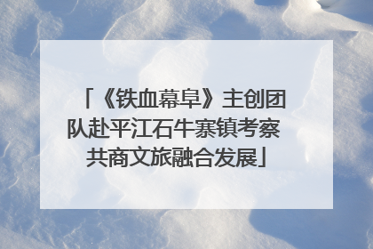 《铁血幕阜》主创团队赴平江石牛寨镇考察 共商文旅融合发展