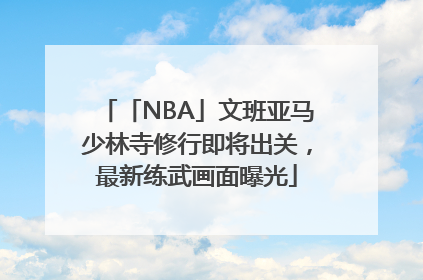 「NBA」文班亚马少林寺修行即将出关，最新练武画面曝光