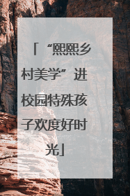 “熙熙乡村美学”进校园特殊孩子欢度好时光