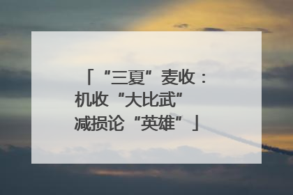 “三夏”麦收：机收“大比武” 减损论“英雄”
