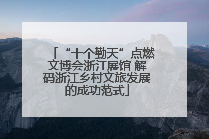 “十个勤天”点燃文博会浙江展馆 解码浙江乡村文旅发展的成功范式