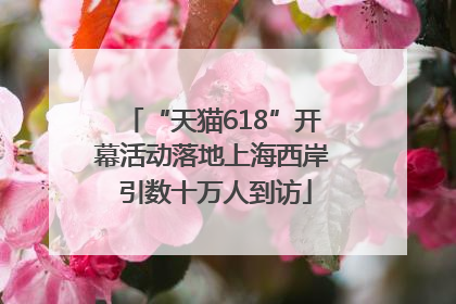 “天猫618”开幕活动落地上海西岸 引数十万人到访