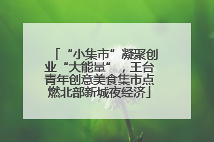 “小集市”凝聚创业“大能量”，王台青年创意美食集市点燃北部新城夜经济