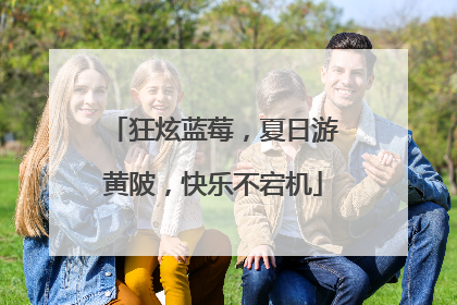 狂炫蓝莓，夏日游黄陂，快乐不宕机