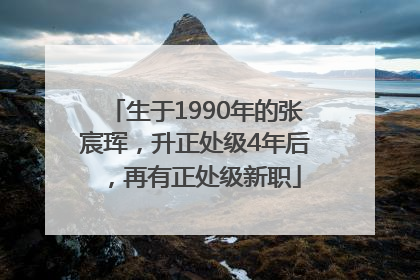 生于1990年的张宸珲，升正处级4年后，再有正处级新职