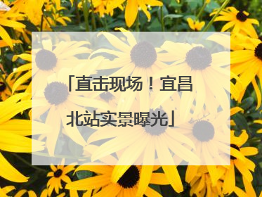直击现场！宜昌北站实景曝光