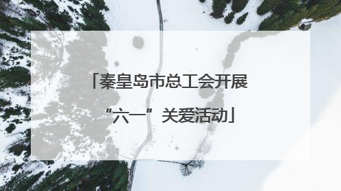 秦皇岛市总工会开展“六一”关爱活动
