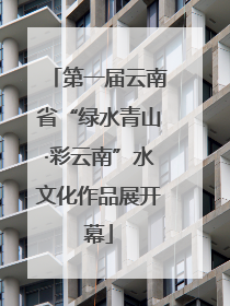 第一届云南省“绿水青山·彩云南”水文化作品展开幕