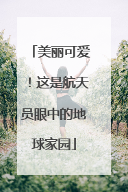 美丽可爱！这是航天员眼中的地球家园
