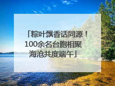 粽叶飘香话同源！100余名台胞相聚海沧共度端午