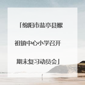 绵阳市盐亭县嫘祖镇中心小学召开期末复习动员会