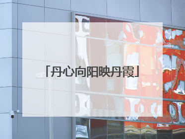 丹心向阳映丹霞