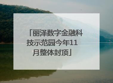 丽泽数字金融科技示范园今年11月整体封顶