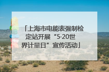 上海市电能表强制检定站开展“5·20世界计量日”宣传活动
