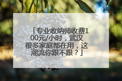 专业收纳师收费100元/小时，武汉很多家庭都在用，这潮流你跟不跟？