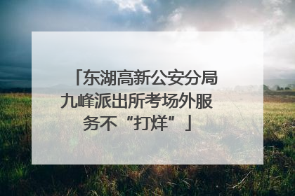 东湖高新公安分局九峰派出所考场外服务不“打烊”