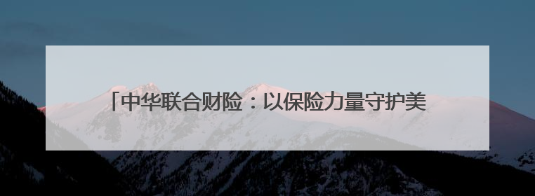 中华联合财险：以保险力量守护美好生活，践行“金融为民”初心