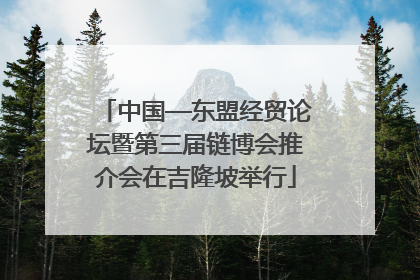 中国—东盟经贸论坛暨第三届链博会推介会在吉隆坡举行