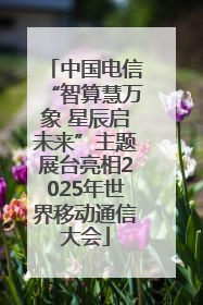 中国电信“智算慧万象 星辰启未来”主题展台亮相2025年世界移动通信大会