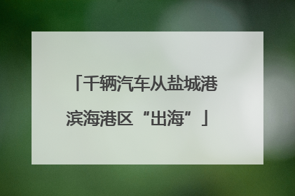 千辆汽车从盐城港滨海港区“出海”
