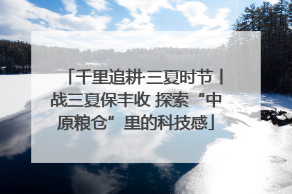 千里追耕·三夏时节丨战三夏保丰收 探索“中原粮仓”里的科技感