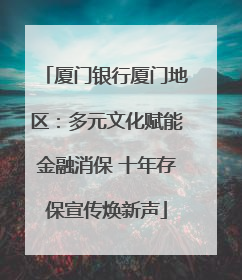 厦门银行厦门地区：多元文化赋能金融消保 十年存保宣传焕新声