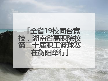 全省19校同台竞技，湖南省高职院校第二十届职工篮球赛在衡阳举行