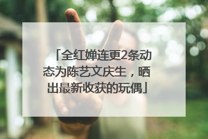 全红婵连更2条动态为陈艺文庆生，晒出最新收获的玩偶