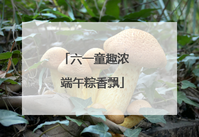 六一童趣浓 端午粽香飘