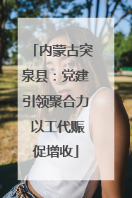 内蒙古突泉县：党建引领聚合力 以工代赈促增收