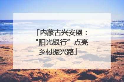 内蒙古兴安盟：“阳光银行”点亮乡村振兴路