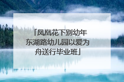 凤凰花下别幼年 东湖路幼儿园以爱为舟送行毕业班