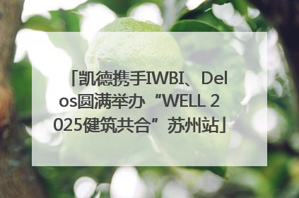 凯德携手IWBI、Delos圆满举办“WELL 2025健筑共合”苏州站