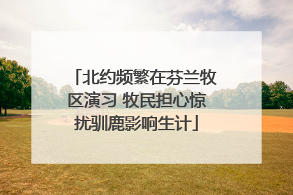 北约频繁在芬兰牧区演习 牧民担心惊扰驯鹿影响生计