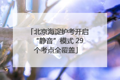 北京海淀护考开启“静音”模式 29个考点全覆盖