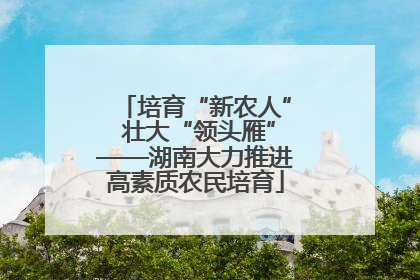 培育“新农人” 壮大“领头雁”——湖南大力推进高素质农民培育