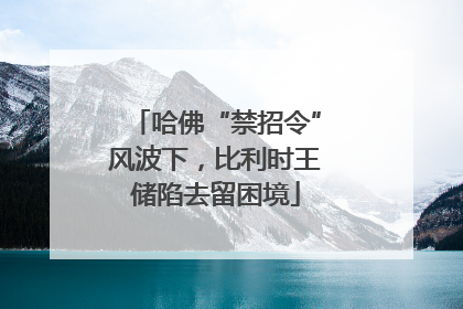 哈佛“禁招令”风波下，比利时王储陷去留困境