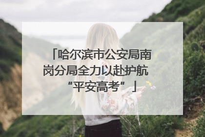 哈尔滨市公安局南岗分局全力以赴护航“平安高考”