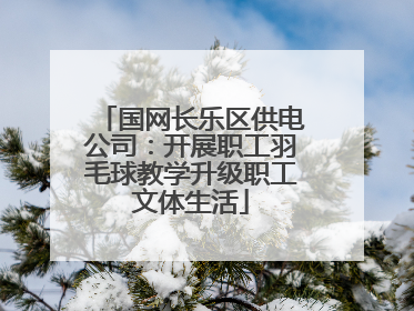 国网长乐区供电公司：开展职工羽毛球教学升级职工文体生活