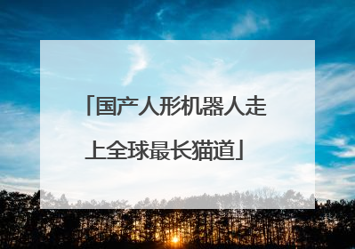 国产人形机器人走上全球最长猫道