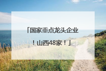 国家重点龙头企业！山西48家！