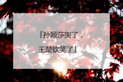 孙颖莎哭了，王楚钦笑了