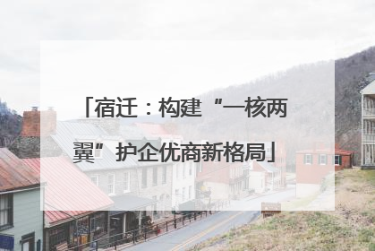 宿迁：构建“一核两翼”护企优商新格局