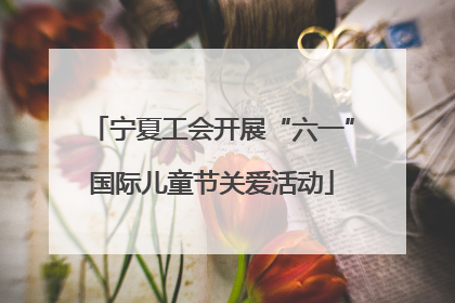 宁夏工会开展“六一”国际儿童节关爱活动