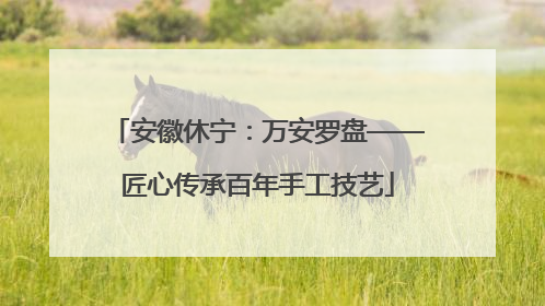 安徽休宁：万安罗盘——匠心传承百年手工技艺