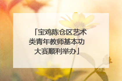 宝鸡陈仓区艺术类青年教师基本功大赛顺利举办