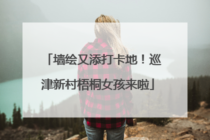 墙绘又添打卡地！巡津新村梧桐女孩来啦