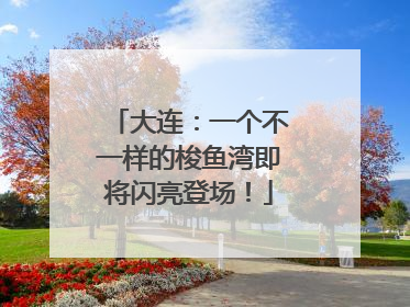大连：一个不一样的梭鱼湾即将闪亮登场！