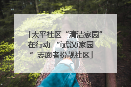 太平社区“清洁家园”在行动 “i武汉i家园”志愿者扮靓社区