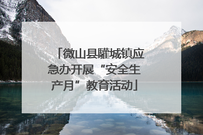 微山县驩城镇应急办开展“安全生产月”教育活动